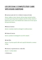 Lgs 200 Exam 3 Complete Study Guide&NewLine;With Solved Questions&NewLine;