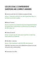 Lgs 200 Exam 3 Comprehensive&NewLine;Questions And Correct Answers&NewLine;