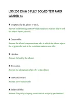 Lgs 200 Exam 3 Fully Solved Test Paper&NewLine;Graded A&plus;&NewLine;