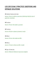 Lgs 200 Exam 3 Practice Questions And&NewLine;Detailed Solutions&NewLine;