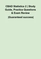 CBAD Statistics 2 &vert; Study Guide&comma; Practice Questions & Exam Review