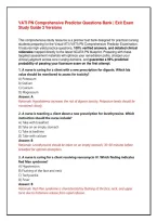 VATI PN Comprehensive Predictor Questions Bank &vert; Exit Exam Study Guide