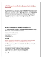 VATI PN Comprehensive Predictor Questions Bank &vert; Exit Exam Study Guide