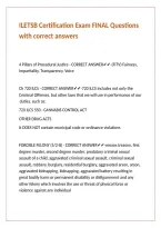 ILETSB Certification Exam FINAL Questions with correct answers