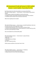 LEO Assessment &num;2 with all Correct & 100&percnt; Verified Answers &vert;Latest Update &vert;Guaranteed to Pass