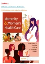 Test Bank &ndash; Maternity and Women&rsquo;s Health Care&comma; 13th Edition &lpar;Lowdermilk&rpar; Latest Edition