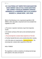 ICC California Underground Storage Tank &lpar;UST&rpar; Inspector Exam 2026&colon; 400 Real Questions with Graded Rationales