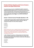Florida 2-20 Exam Questions with Correct Answers &vert; General Lines Agent Study Guide