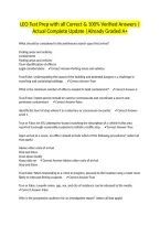 LEO Test Prep with all Correct & 100&percnt; Verified Answers &vert;Actual Complete Update &vert;Already Graded A&plus;