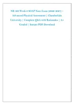 NR 509 Advanced Physical Assessment Midterm Exam Prep Bundle 2026&sol;2027 &vert; 200&plus; Practice Questions & Answers &vert; Detailed Clinical Rationales &vert; Chamberlain University Study Guide