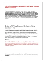 FDNY Z-51 Refrigeration Exam & RSOE Fundamentals Written Assessment Study Guide