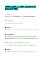 Lina01 Complete Exam Review With&NewLine;Full Solutions