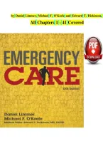 TEST BANK for Emergency Care 13th Edition by Daniel Limmer&comma; Michael F&period; O'Keefe and Edward T&period; Dickinson&comma; All Chapters 1 - 41 Covered&NewLine;