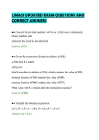 Lina01 Updated Exam Questions And&NewLine;Correct Answers