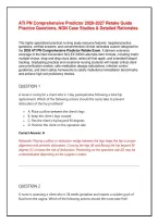 ATI PN Comprehensive Predictor 2026 Retake Guide&colon; 250 Practice Questions&comma; NGN Case Studies & Detailed Rationales