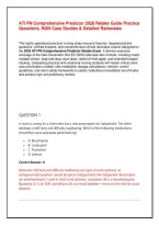 ATI PN Comprehensive Predictor 2026 Retake Guide&colon; 250 Practice Questions&comma; NGN Case Studies & Detailed Rationales