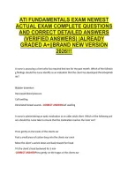 Ati Fundamentals Exam Newest &NewLine;Actual Exam Complete Questions &NewLine;And Correct Detailed Answers &NewLine;&lpar;Verified Answers&rpar; &vert;Already &NewLine;Graded A&plus;&vert;&vert;Brand New Version &NewLine;2026&excl;&excl;&excl; 