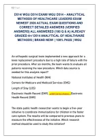 Ultimate WGU D514 Healthcare Operations & Metrics Study Guide&colon; 180 High-Yield Q&As to Pass First Try