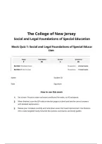 Mock Quiz 1 - Social and Legal Foundations of Special Education&period;