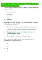 Fire 2271 EMT Exam 2 Study Guide 2026 &vert; College of DuPage &vert; 125 Most Tested Questions & Verified Answers &vert; Graded A&plus;
