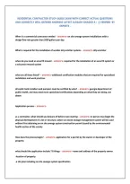 Residential Contractor Study Guide Exam With Correct Actual Questions &NewLine;And Correctly Well Defined Answers Latest Already Graded A&plus;  &vert;&vert; Verified  By &NewLine;Experts &period; 