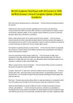 WI LEO Academy Final Exam with All Correct & 100&percnt; Verified Answers &vert;Actual Complete Update &vert;Already Graded A&plus;