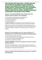 IAAI CFI 2026&sol;2027 Study Guide &vert; ACTUAL-Style IAAI CFI Certified Fire Investigator Practice Questions & Answers&comma; Latest Updated CFI Certification Exam Prep&comma; Verified Answers&comma; Detailed Rationales&comma; Fire Investigation&comma; Fire Dynamics&comma; Origin & Cause&comma; Scene Ex