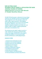 NUR 335 FINAL EXAM-&NewLine;MATERNAL HEALTH THEORY & APPLICATION TEST BANK- &NewLine;ARIZONA COLLEGE OF NURSING &vert;&NewLine;Updated Questions & Answers With Rationale&NewLine;A&plus; Graded&vert; Brand New Release&excl;&NewLine;