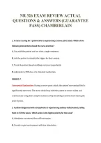 NR 326 Exam Package Deal 100&percnt; Verified 2026&sol;2027