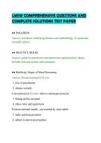 Lmsw Comprehensive Questions And&NewLine;Complete Solutions Test Paper&NewLine;