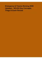 Emergency & Trauma Nursing 2026 Updated &ndash; NCLEX Key Concepts&comma; Triage & Exam Review