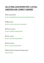 Lra 211 Final Exam Review Part 2 Actual&NewLine;Questions And Correct Answers&NewLine;