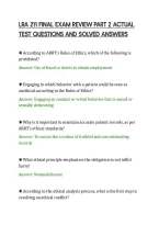 Lra 211 Final Exam Review Part 2 Actual&NewLine;Test Questions And Solved Answers&NewLine;