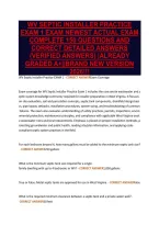 Wv Septic Installer Practice&NewLine;Exam 1 Exam Newest Actual Exam&NewLine;Complete 150 Questions And&NewLine;Correct Detailed Answers&NewLine;&lpar;Verified Answers&rpar; &vert;Already&NewLine;Graded A&plus;&vert;&vert;Brand New Version&NewLine;2026&excl;&excl;&excl;
