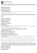 Wgu D115 Unit 2 Advanced Pathophysiology Exam Questions And Verified Answers 