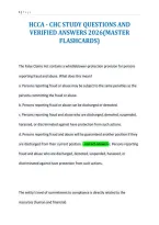 Hcca - Chc Study Questions And&NewLine;Verified Answers 2026&lpar;Master&NewLine;Flashcards&rpar;