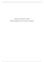 APEA 3P Predictor Actual Exam 2025-2026&colon; 300&plus; Questions & 100&percnt; Correct Answers &vert; Graded A&plus; &vert; Guaranteed Pass&excl;&excl;