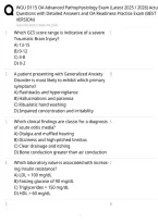 &NewLine;WGU D115 OA Advanced Pathophysiology Exam Actual Questions with Detailed Answers and OA Readiness Practice Exam &lpar;BEST VERSION&rpar;&period;pdf&NewLine;