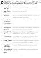 Wgu D115 Advanced Pathophysiology Oa And Pre-Assessment Exam Actual Exam Test Comprehensive Questions And Verified Answers &lpar;Detailed & Elaborated&rpar; 100&percnt; Solved&period;