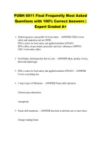 PUBH 6011 Final Frequently Most Asked &NewLine;Questions with 100&percnt; Correct Answers &vert; &NewLine;Expert Graded A&plus;