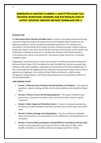 Minneapolis Master Plumber & Gasfitter Exam Full Package