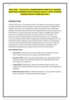 Wgu C958 &mdash; Calculus I-Comprehensive Exam Full Package Questions Answers