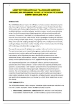 Ladwp Meter Reader Exam Full Package Questions Answers And Rationales