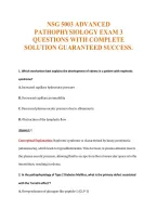 Nsg 5003 Exam Compilations with Complete & Verified Solutions