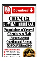 CHEM 121 Module Exam final&NewLine;Portage General Chemistry w&sol;Lab 100&percnt; Correct