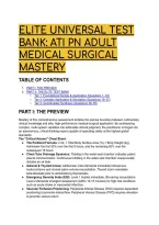 ATI PN Adult Medical Surgical Mastery Test Bank &vert; Elite Q&A with Clinical Rationales &lpar;2026&sol;2027 Edition&rpar;