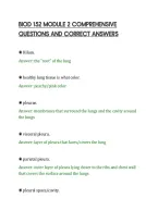 Biod 152 Module 2 Comprehensive Questions And Correct Answers