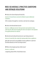 Biod 152 Module 2 Practice Questions And Detailed Solutions