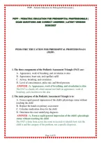 Pepp &ndash; Pediatric Education For Prehospital Professionals &vert; Exam Questions And Correct Answers &vert; Latest Version 2026&sol;2027&NewLine;&NewLine;&NewLine;&NewLine;