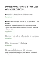 Biod 152 Module 7 Complete Study Guide With Solved Questions